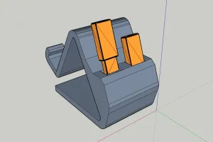 Phone Stand with 2 Slots for USB sticks