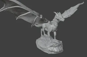 dragon with stand