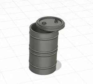 1/18 Baril de métal 2 grandeurs / Metal barrel two sizes
