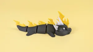 Thunder Dragon Articulated Figure Keychain Figure with keych
