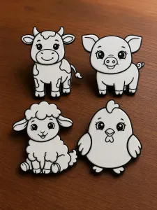 Animales Granja para colorear