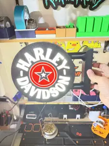 Harley Davidson lightbox
