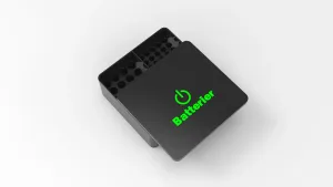 Battery storage with lid