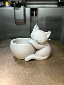 Sleeping Cat Planter-Cute Cat Flower Pot