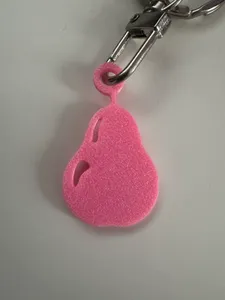 Natural Pear Shape Keychain