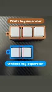 Triple keyboard fidget toy with separator