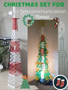Christmas set for Telecom tower model
