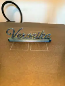 Veronika Name Sign-Elegant Desk & Shelf Decoration