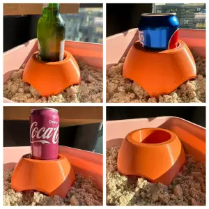 Beach can holder