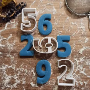 Numbers Cookie Cutter Set, Clay-Fondant Cutters