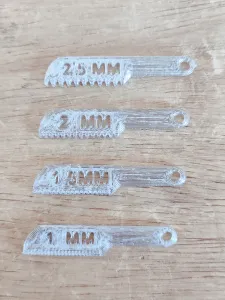 Fast Thread Pitch Gauge (1mm - 2.5mm) | Calibrador de Passo