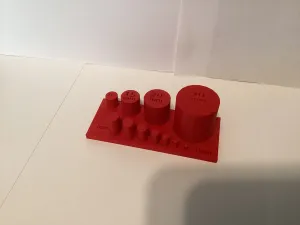 3mm/30 mm visual guide to help with modeling & design