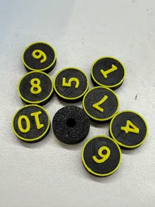 i7 toolhead wheel A~K Letters + 1-10 Numbers