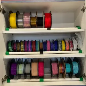 Customizable Filament Spool Holder Rack for half inch PVC