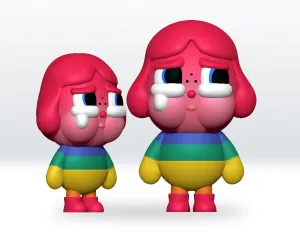 Love is Love STL file Crybaby Crying Again Series STL,3mf