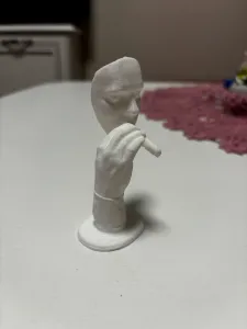Smoking man sculpture