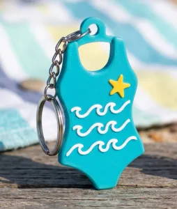 One-piece swimsuit keychain summer collection