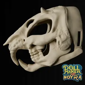 Furry head base: rat skull