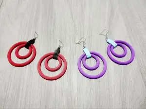 Double Ring - Earrings