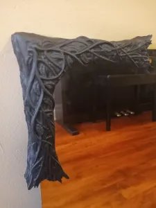 Corner Clamp Mirror/Picture Frame -Leaves and Vines