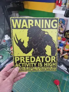 Predator Hueforge - Warning Predator