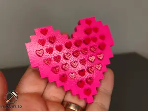 Pixel Heart Push-Pins Set