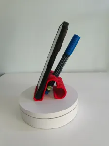 Heart phone stand And Pen Holder