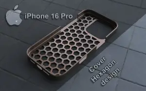 iPhone 16 Pro - Case / Cover Hexagon design