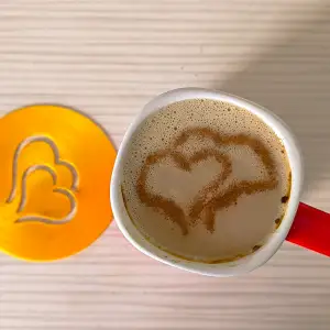 Latte art stencil