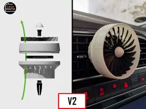 Car air freshener defuser fan
