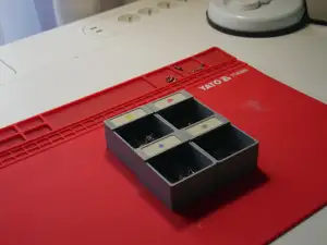 Modular Electronic Components Organizer with Label Slot