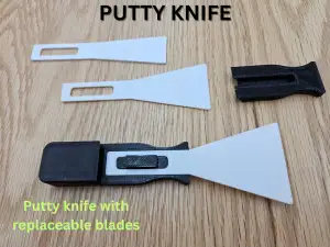 PUTTY KNIFE WITH REPLACEABLE BLADES