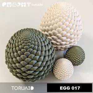 Dragon egg 017 Easter-Print in place-STL