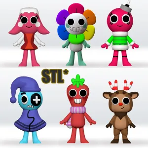 Bundle STL 3D Model Dandys World, Sprout,Brightney,Rudie,Bob