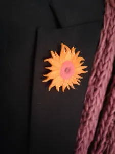 SUNFLOWER BROOCH