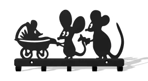 Mouse Family Key Holder