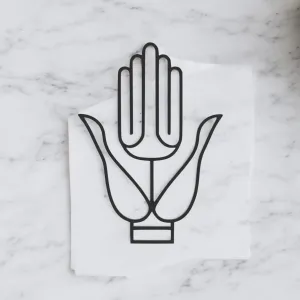 Gyan Mudra Line Art - Desktop Line Art