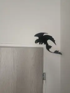 Night Fury Toothless door decor.