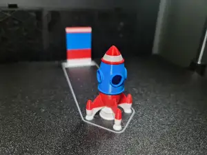 Rocky The Small Rocket Ship Calibration Test Settings Benchy