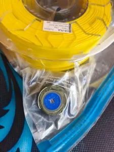 Vacuum bag spacer ring for filament