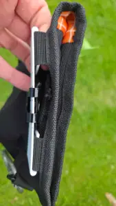 Belt clip support - For treat bag