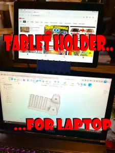 Tablet holder for laptop, notebook, macbook