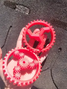 Print-in-Place Planetary Gear Cluster Module - Fidget