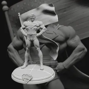 Superman Sculpture: The Man of Steel in Iconic Form