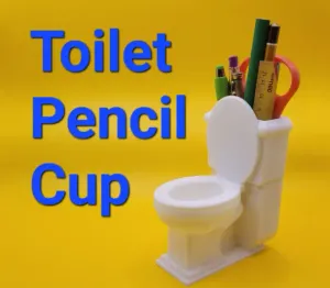 Toilet Pencil Cup