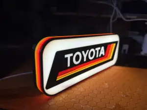 Classic Toyota Logo Lightbox and wall art