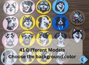 magnetic dog coaster with bottle opener