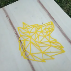 Wolf Wall Art Low Poly