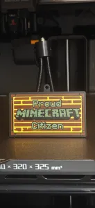 Proud Minecraft Citizen - Sign & Keychain