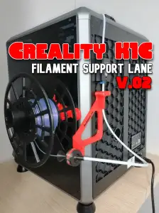 Creality K1C filament spool side support lane V2